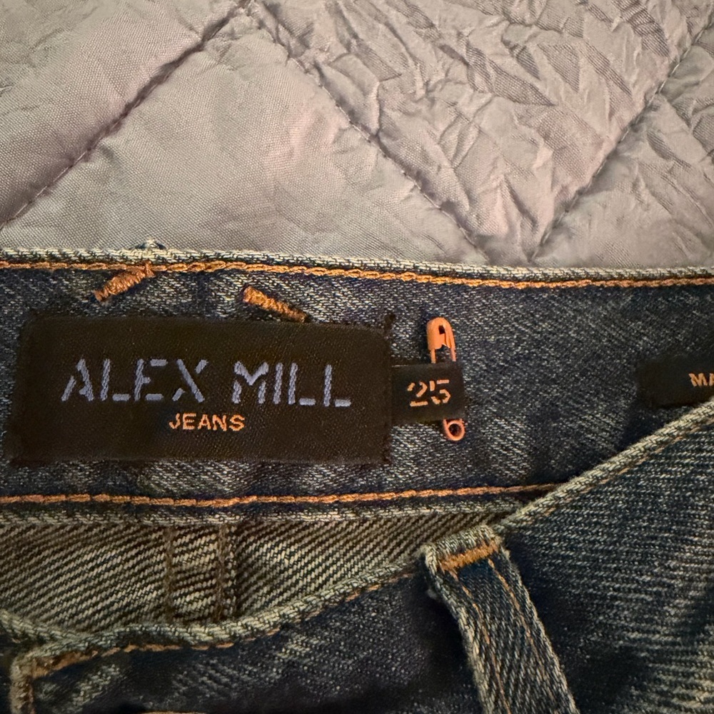 Alex Mill Carla Straight vintage dark high rise Women’s 25 - Picture 3 of 6